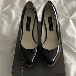 Steve Madden patent leather platform heels.